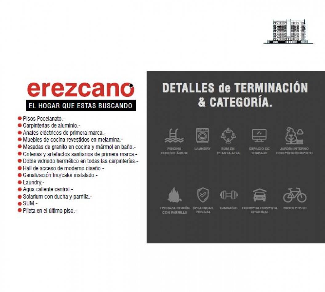 Edificio Erezcano - Deptos en Pozo desde USD 18.600 de Anticipo y Financiacion Ituzaingo