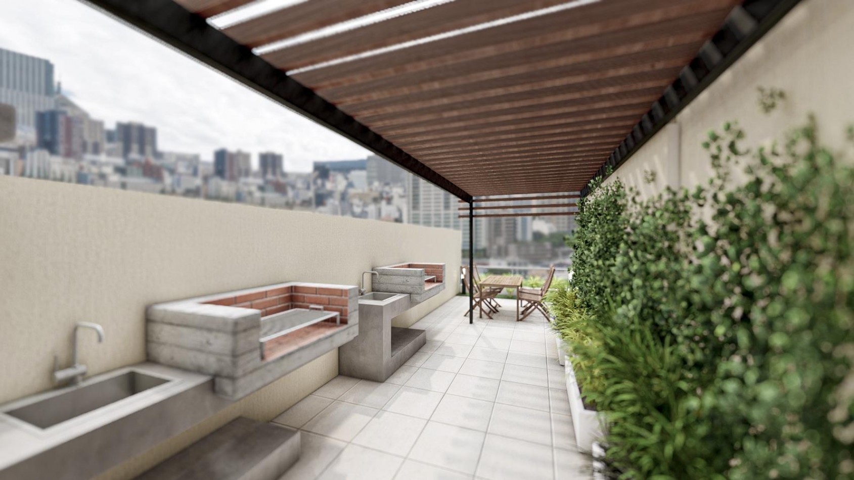 Emprendimiento Boj Uruguay Monoambiente en Moron Sur